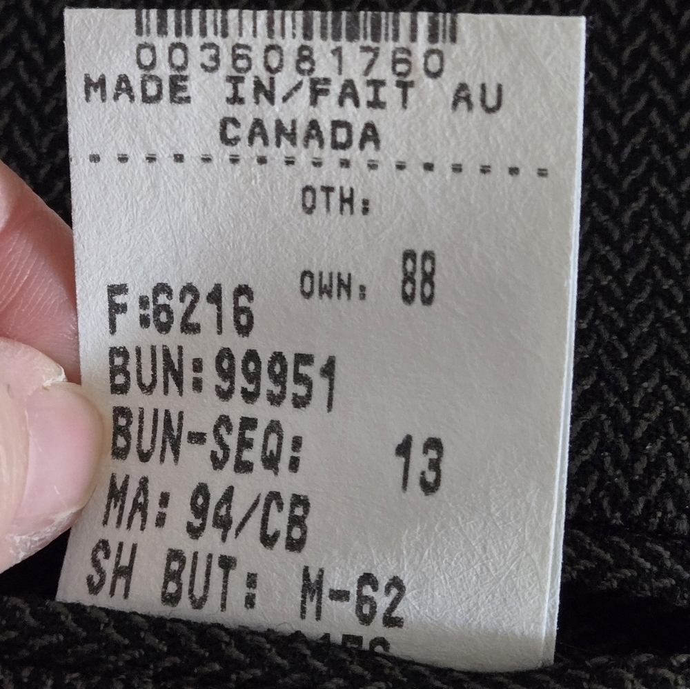 Classic Mens Gray/black Button-Up Suit Vest 42 T, Wool - Picture 9 of 10
